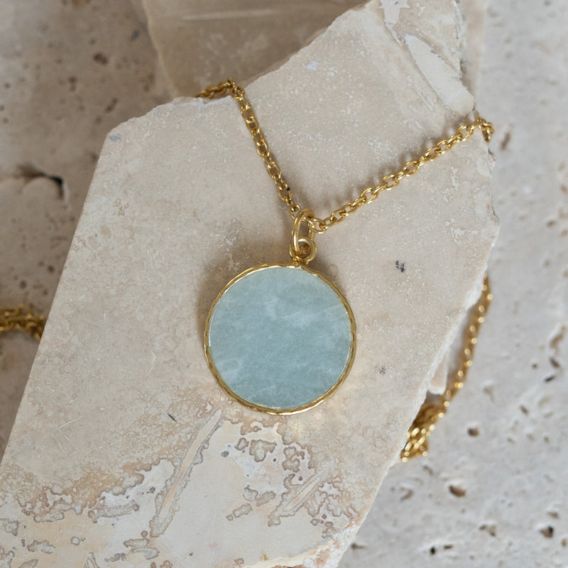 Stress Blocker / Amazonite Necklace Silver