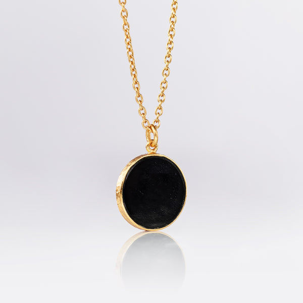 My Power / Black Onyx Necklace Gold