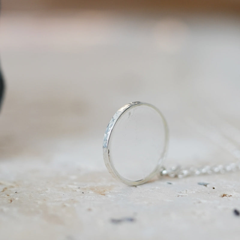 TO A MOTHER. Chalcedony Necklace, Pocket Crystal & Card