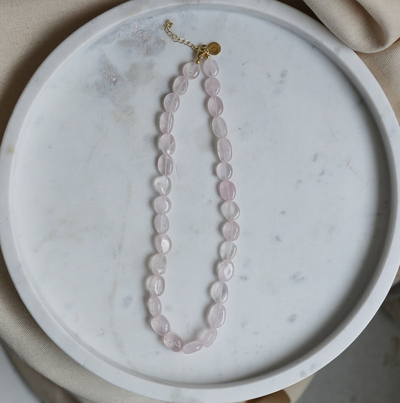 Self-Love / Rose Quartz Beads Necklace